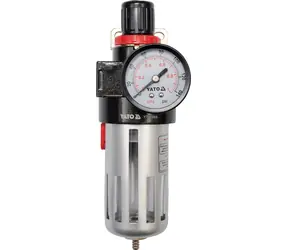 YATO YT-2383 regulátor tlaku vzduchu / pracovný tlak 9.3 bar / objem filtra 90 cm-3 / závit 1|2"