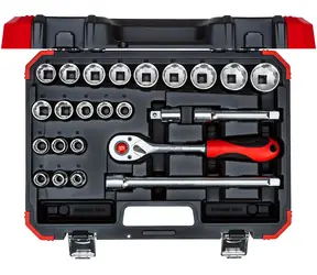 Gedore RED R69013024 - Sada nástrčných kľúčov / 1|2" / chróm-vanádiová oceľ / 24 ks