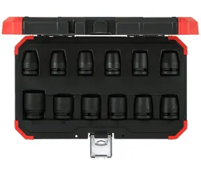 GEDORE RED R63003012 - Sada vložiek silového zástrčného kľúča / 1|2" / 10mm - 24mm / chróm-molybdénová oceľ / 12 ks