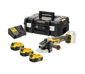 DeWalt DCG405P3 / Aku Bezuhlíková uhlová brúska / 125mm / 18V XR Li- ION / 3x 5.0Ah / kufor