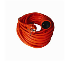 Solight predlžovací prívod - spojka 1 zásuvka 20m oranžová / 3 x 1.5mm2