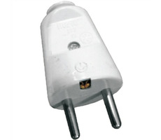 Solight zástrčka priama IP20 biela