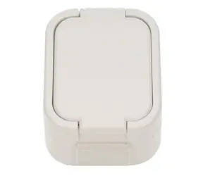 Solight zásuvka do vlhka s viečkom biela