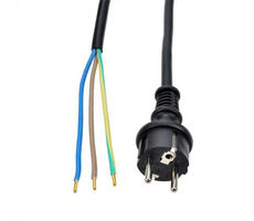 Solight PF35 flexo šnúra 5m čierna / gumová / 3x 1mm2