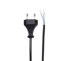 Solight PF15 flexo šnúra 2m plochá čierna / 2x 0.75mm2