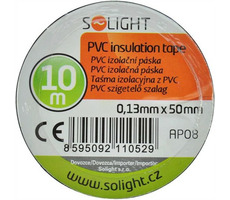 Solight AP08 izolačná páska 50mm x 0.13mm x 10m čierna