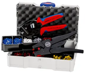 Knipex 97 90 16 Lisovacie kliešte + Lisovací sortiment pre dutinky