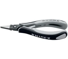 Knipex 34 12 130 ESD Presné pridržiavacie kliešte na elektroniku ESD - ploché 135mm