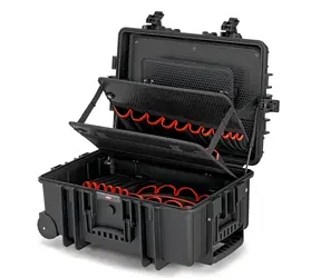 Knipex 00 21 37 LE Kufor na náradie „Robust45 Move“ s integrovanými kolieskami a teleskopickým držadlom prázdny
