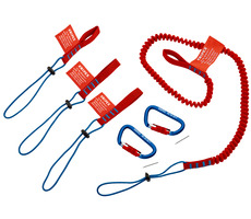 Knipex 00 50 04 T BK Súprava systému zaistenia / 1× záchytná šnúra / 3× slučka adaptéra a 2× karabína