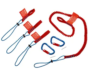 Knipex 00 50 04 T BK Súprava systému zaistenia / 1× záchytná šnúra / 3× slučka adaptéra a 2× karabína