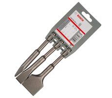 BOSCH 2608690180 / Sada 3 krátkych sekáčov SDS plus