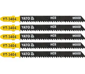 YATO YT-3404 / List pílový do priamočiarej píly na drevo / 100 mm / TPI10 / 5 ks