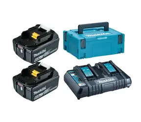 Makita Energy Kit 198077-8 / 2x aku BL1860B / 1x nabíjačka DC18RD / 1x Makpac 82151-8