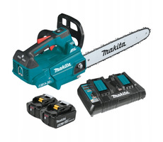 Makita DUC406PT2B / Aku reťazová píla / 2x18V / Dĺžka lišty 40 cm / Rozteč reťaze 3|8" / Šírka drážky 1.3 mm / 2x 5.0Ah
