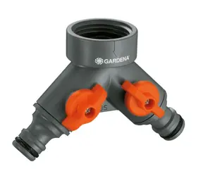 Gardena 00940-20 2cestný rozdeľovač rýchlospojka / 33.3 mm (1") vnútorný závit s regulačným ventilom