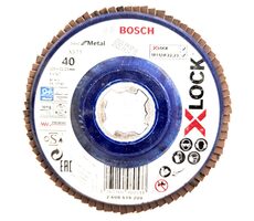 BOSCH X571 Best for Metal 2608619209 / Lamelový brúsny kotúč / X-LOCK / Zrnitosť 40 / 125x22.23mm 