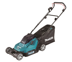 Makita DLM432Z / Aku Kosačka na trávu / 2x18V / 3600 ot-min / až 575 m2 / záber 43 cm / kôš 50 l / bez Aku