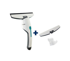 Leifheit 51035 NEMO+ sacia hubica &amp; držiak / Vysávač na okná a kúpeľne / doba prevádzky až 45 minút