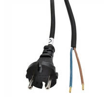 Solight PF31 flexo šnúra 5m gumová - čierna / 2 x 1mm2