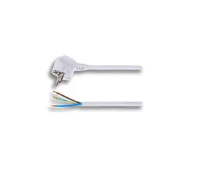 Solight PF03 flexo šnúra 3m biela / 3 x 1mm2