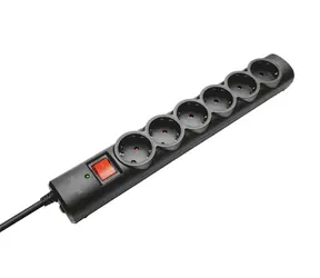 Trust Surge Protector 6 ports čierna / 1.8m / 250V / 2500W / 6 zásuviek