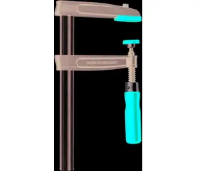 Bessey TPN20BE / Skrutková zvierka z temperovanej liatiny s drevenou rukoväťou / 200 x 100 mm / upínacia hrúbka až 5500 N