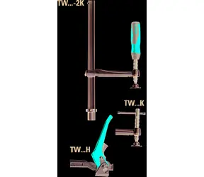 Bessey TW28-30-14-2K / Upínací prvok s pevným vyložením TW / 300 x 140 mm / upínacia sila až 5000 N