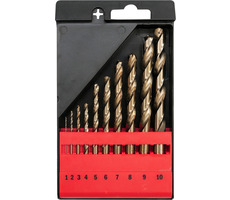 YATO YT-41603 / Sada vrtákov na kov 10ks / HSS-COBALT / 1-10mm