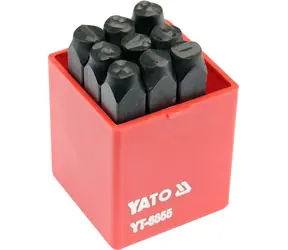 YATO YT-6855 / Razidlá číselné 8 mm / 0-9 / 9 ks