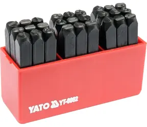 YATO YT-6862 / Razidlá písmenkové 6 mm / AZ &amp; / 27 ks