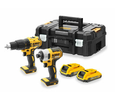 DeWalt DCK2060D2T / Aku súprava náradia / vŕtačka DCD778 &amp; rázový uťahovač DCF787 / 18 V / 2x 2.0 Ah / nabíjačka &amp; kufor