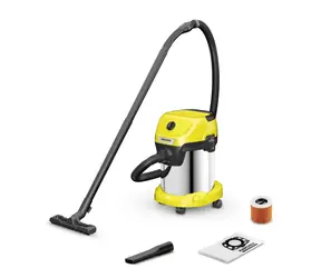 Kärcher WD 3 S / Viacúčelový vysávač s príslušenstvom / 1000W / 17 L / Mokré a suché vysávanie
