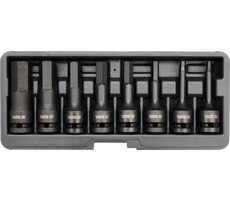 YATO YT-1066 / Sada 1:2" rázových nástavcov 8 ks / H6-H19 / CrMo