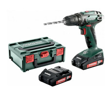 Metabo BS 18 / Aku Vŕtací skrutkovač / 18V / 2x2.0Ah / 10mm skľučovadlo / 1600 ot-min / 48 Nm