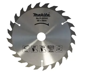 Makita D-03333 / Pílový kotúč na drevo / Priemer 165 mm / 24 zubov