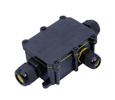 Solight WW004 vodeodolná prepojovacia krabička IP68 / 1x vstup / 2x výstup / 5-9/9-12mm / max 2.5mm2