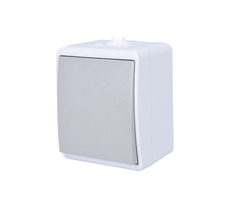 Solight 5B303 vypínač do vlhka IP54 sivá / č. 1 jednopólový