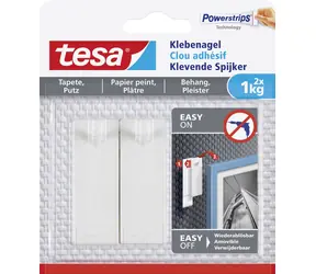 Tesa Powerstrips® 77773 Nalepovací klinec na tapety a omietku / Nosnosť 1 kg