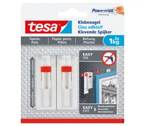 Tesa Powerstrips® 77774 Nalepovací klinec na tapety a omietku / Nosnosť 1 kg