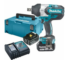 Makita DTW1001RTJ / Aku Rázový uťahovák 3|4" / 18V / 2x5.0Ah / Li- ION / 1800 ot-min / 2200 úderov-min / 1050 Nm