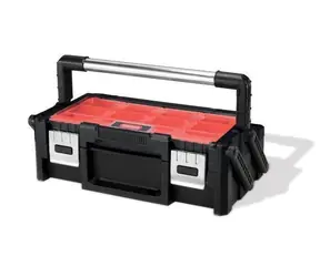 Keter Cantilever Tool Box 18" čierna / Skrinka na náradie / 46 x 14.5 x 24 cm
