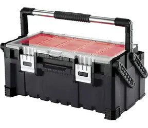 Keter Cantilever Tool Box 22" čierna / Skrinka na náradie / 57 x 24 x 31 cm