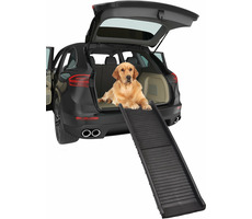 Flamingo Rampa pre psov do auta 156x40x15cm čierna