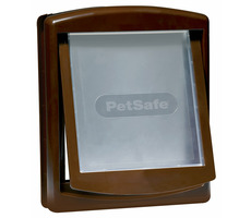 PetSafe Staywell 755 Originál hnedá - M / Dvierka / 352x294 mm / otvor: 281x237 mm / šírka ramien: 219mm / max. 18kg