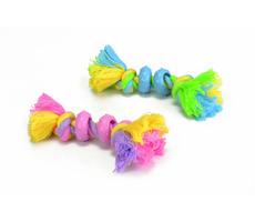 Beeztees Flossy lano s gumovými kruhmi 16cm / Hračka pre psov