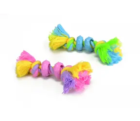 Beeztees Flossy lano s gumovými kruhmi 16cm / Hračka pre psov