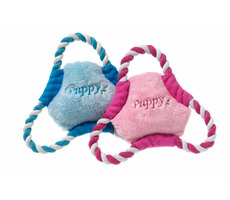 Karlie Pískacia plyšová hračka frisbee 17cm