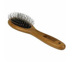 Bamboo Groom Stredná kefa s nerezovými hrotmi