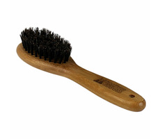 Bamboo Groom Stredná oválna kefa s prírodnými medvedími štetinami